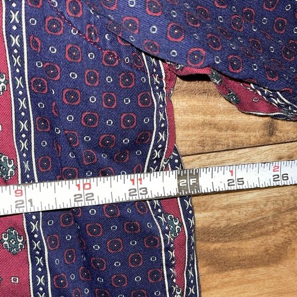 Jack Nicklaus Button Up Color Block Striped Shirt Men’s Size Large - Picture 9 of 11